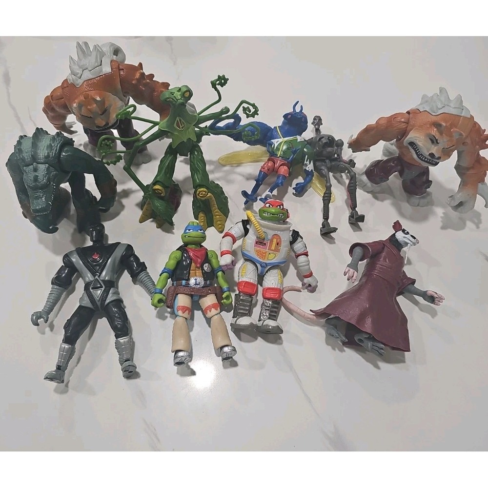 Playmates 2000s-2020s Vintage TMNT Action Figures Mixed Lot of 10